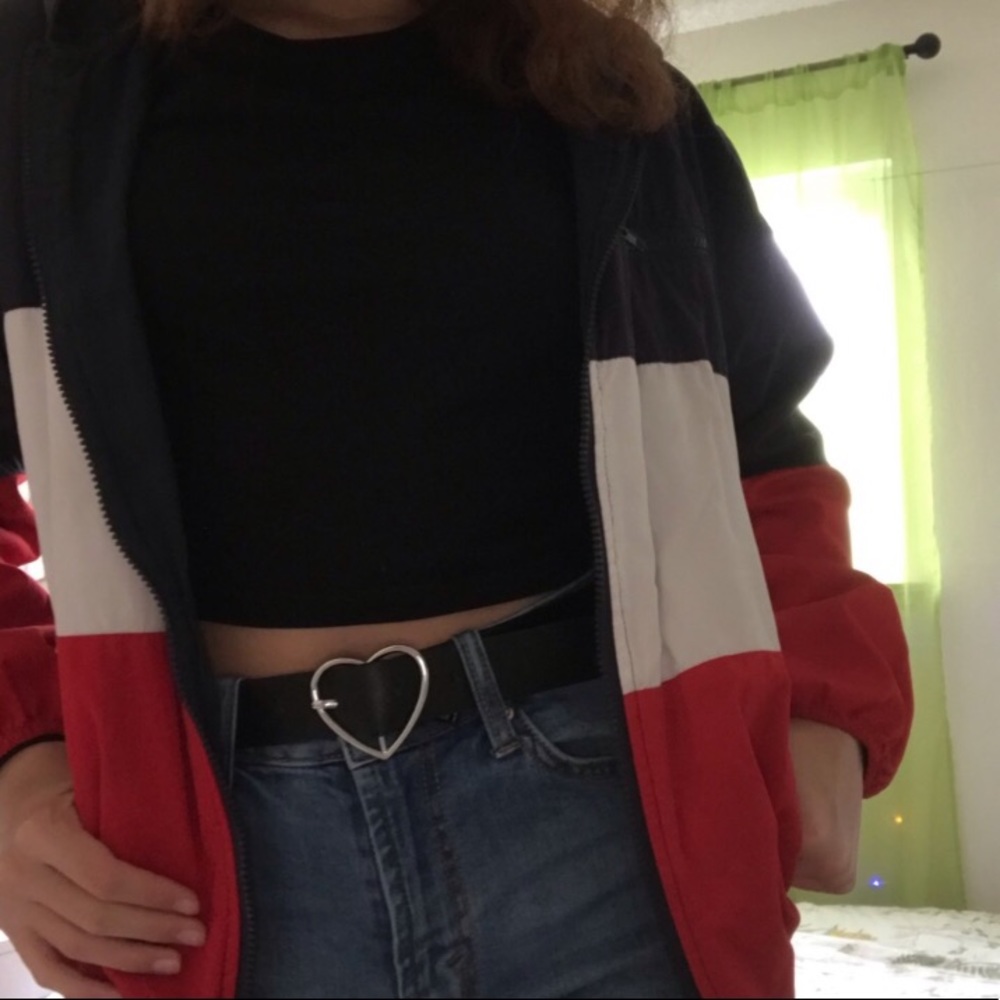 brandy melville red white and blue krissy jacket